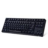 RK ROYAL KLUDGE Mechanical Keyboard 87 Keys White LED Backlight Tenkeyless Gaming Keyboard, Wired/Wireless Bluetooth Keyboard Gaming/Office for iOS Android Windows MacOS and Linux RK987 (Blue Switch)