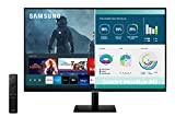 SAMSUNG 32' M7 Smart Monitor&Streaming TV, 4K UHD, Adaptive Picture, Ultrawide Gaming View, Watch Netflix, HBO, PrimeVideo, AppleAirplay, Alexa,BuiltIn Speakers, Remote,HDMI,USB-C,LS32AM702UNXZA,Black
