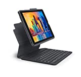ZAGG Pro Keys Detachable Case and Wireless Keyboard for Apple iPad Pro 10.2', Multi-Device Bluetooth Pairing, Backlit Laptop-Style Keys, Apple Pencil Holder, 6.6ft Drop Protection, Lightweight Design