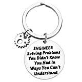 Engineer Gift Engineering Student Keychain Gift Engineer Solving Problems You Didn't Know Keyring Appreciation Mechanical Architect Construction Engineer Gift Engineering School Graduation Gifts