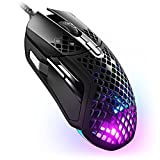 SteelSeries Aerox 5 - Lightweight Gaming Mouse - 18000 CPI -- TrueMove Air Optical Sensor - Ultra-lightweight Water Resistant Design - Universal USB-C Connectivity