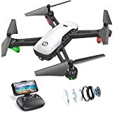 SANROCK U52 Drone with 1080P HD Camera for Adults Kids, WiFi Live Video FPV Drones RC Quadcopters for Beginners, Gesture Control, Gravity Sensor, Altitude Hold, 3D Flip, Custom Route, One Key Backward