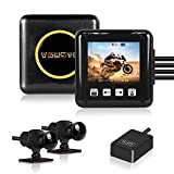 VSYSTO B6E Motorcycle Dash Cam Dual 1080p Sony Starvis Waterproof Motorbike Camera Recorder DVR with Front and Rear 150° Wide Angle Lens, WiFi GPS HDR Night Vision G-Sensor Loop Recording Enabled
