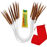 KnitPal 12-inch (30cm) Short Circular Knitting Needles Set with 11 Sizes, Knitting for Babies, Sleeves, Socks and Small in The Round, (Free Patterns), Beginners Ebook, 11 Sizes US 0-10 (2-6mm)