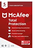 McAfee Total Protection 2022 | 5 Device | Antivirus Internet Security Software | VPN, Password Manager, Dark Web Monitoring | 1 Year Subscription | Key Card