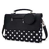 ECOSUSI Laptop Bag for 13-15 inch Notebook Compatible with MacBook Air/Pro M1 M2, Leather Slim Laptop Case Briefcase Computer Protective Sleeve