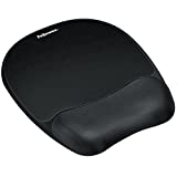 Fellowes Memory Foam Mouse Pad/Wrist Rest- Black (9176501)