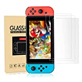 Switch OLED Model Screen Protector (3pcs), Tempered Glass Screen Protector High Aluminum Compatible with Nintendo Switch OLED Model 2021, Anti-scratch Anti-fingerprint