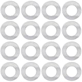 ABBECIAO 1 Inch/25mm Washer Stamping Blanks for DIY Jewelry, Metal Stamping Tags Flat Round Washer for Necklace Bracelet Making, Aluminum 0.06 Inch Thick 50 Pack