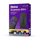 Roku Express 4K+ | Streaming Player HD/4K/HDR with Roku Voice Remote with TV Controls, Includes Premium HDMI Cable