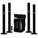 Acoustic Audio AAT1003 Bluetooth Tower 5.1 Home Theater Speaker System with 8' Powered Subwoofer