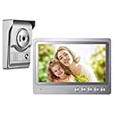 Video Intercom System,9inches Video Door Phone Intercom Syste, Video Doorbel Wired Kit 1-Camera 1-Monitor Support Night Vision and Intercom for Home Office Apartment