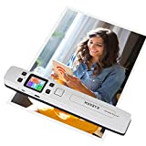 MUNBYN Portable Scanner, Photo Scanner for Documents Pictures Texts in 1050DPI, Flat Scanning, Included 16GB SD Card, Photo Scanner Uploads Images to Computer Via USB or Built-in Wi-Fi, No Driver