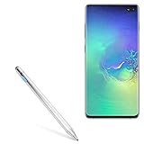 BoxWave Stylus Pen for Samsung Galaxy S10 Plus (Stylus Pen by BoxWave) - AccuPoint Active Stylus, Electronic Stylus with Ultra Fine Tip for Samsung Galaxy S10 Plus - Metallic Silver