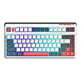 IQUNIX L80 Gaming Keyboard, 2.4G Wireless Mechanical Keyboard with Cherry MX Red Switch, Compact 83 Keys RGB LED Backlit Hot Swappable Keyboard for Windows/Mac/Android/iOS
