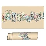 Anime Mouse Pad Desk Mat,Mousepad with Stitched Edge Frame & Non-Slip Rubber Base for Gamer Office Home Large Gaming Mouse Pad Anime(16x29.5 in )