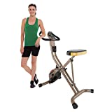 Exerpeutic Gold Heavy Duty Foldable Exercise Bike with 400 lbs Weight Capacity