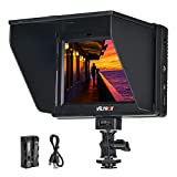 VILTROX DC-70 II 7 inch Camera Video Monitor, 4K Camera Field Monitor Kit with HDMI AV Input/Output for Canon Nikon Sony DSLR Camera, Peaking Focus Assist Video Monitor with Sunshade Hood/Battery