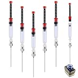 5 Pieces Fountain Pen Ink Syringe Filler Ink Filling Syringe with Metal Blunt Needle Tip Fountain Pen Spring Filler Ink Auxiliary Absorber Syringe Tool for Ink Converter