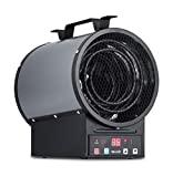 NewAir, NGH500GA00, 2-in-1 240V 4800 Watt Portable or Mountable Garage Heater, Heats Up to 500 Square Feet, Gray