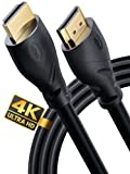 PowerBear 4K HDMI Cable 10 ft | High Speed, Rubber & Gold Connectors, 4K @ 60Hz, Ultra HD, 2K, 1080P, & ARC Compatible for Laptop, Monitor, PS5, PS4, Xbox One, Fire TV, Apple TV & More