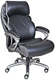 Serta Big and Tall Executive Office Chair with AIR Technology and Smart Layers Premium Elite Foam, Supports up to 350 Pounds, Bonded Leather, Black