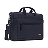 MOSISO Laptop Shoulder Messenger Bag Compatible with 17-17.3 inch Dell XPS/HP Pavilion/Ideapad/Acer/Alienware/HP Omen with Adjustable Depth at Bottom, Black