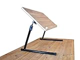 Solid Wood Adjustable Drafting Table Stand 28 L x 18 W x 26 H Drawing Desk, Tilting Angle Top, Art Craft Table Desk Painting Sketching Study Table, Artwork, Laptop, Graphic Design Home Workstation