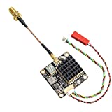 5.8GHz FPV VTX PIT/250/500/1000/2000mW Long Range Switchable Transmitter Support OSD Configuration Using Smart Audio and Microphone with MMCX, FC Uart for Racing Drone RC Drones Quadcopter RC Car