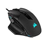 Corsair Nightsword RGB, Performance Tunable FPS/MOBA Gaming Mouse, Black, Backlit RGB LED, 18000 DPI, Optical (Renewed)