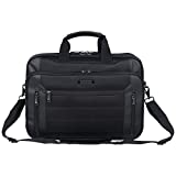 Kenneth Cole Reaction Keystone 1680d Polyester Dual Compartment 17' Laptop Business Portfolio, Black