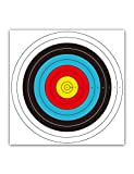 THREE ARCHERS 30pcs Targets Paper Standard Archery 40cm 10 Ring Bow and Arrow Targets for Hunting & Shooting Archery Accessories for Target Practice