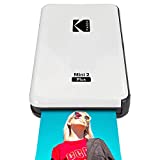 Kodak Mini 2 Plus Portable Wireless Photo Printer, Print iOS & Android Social Media Photos via Bluetooth, Real Photo (2.1” x 3.4”), 4Pass Technology & Laminating Process, Premiun Quality – White