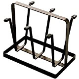 Bottle Drying Rack, Metal 6 Cup Mug Holder Silicone Protective Hooks Non-Slip Bottle Drying Holder Tree for Glasses, Coffee Mug Holder (Coffee Black)