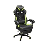 RESPAWN 110 Racing Style Gaming Chair, Reclining Ergonomic Chair with Footrest, in Green