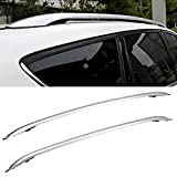 OCPTY Roof Rack Roof Side Rails Silver Cargo Carrier Top Side Rails Fit For Ford Escape Sport Utility 2013-2016 Roof Side Rails