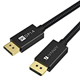 IVANKY 8K DisplayPort Cable 1.4 3ft, Short DP Cable 3.3ft, [8K@60Hz, 4K@144Hz, 1080P@240Hz], Support HBR3, 32.4Gbps, HDCP 2.2, HDR, Compatible for Gaming Monitor, TV, PC, Laptop, 3090 Graphics .etc