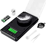 ZENCRO Milligram Scale (50g/ 0.001g), Mg/ Gram Scale, Small Digital Pocket Kitchen Scale for Powder Medicine/ Jewelry/ Reloading/ Herb/ Food (with Batteries, Calibration Weight, Tweezers, Scoop, P..)…