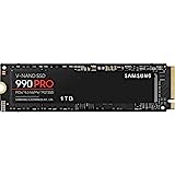 SAMSUNG 990 PRO SSD 1TB PCIe 4.0 M.2 Internal Solid State Hard Drive, Fastest Speed for Gaming, Heat Control, Direct Storage and Memory Expansion for Video Editing, Heavy Graphics, MZ-V9P1T0B/AM