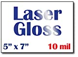 Glossy 5' X 7' Cardstock for Laser Printers - 50 Sheet Pack - High Gloss Invitation Photo Paper
