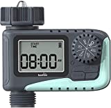 RAINPOINT Sprinkler Timer,Water Timer Programmable Garden Outdoor Hose Feature Timer with Rain Delay/Manual/Automatic Watering System,Waterproof Digital Irrigation Timer System for Lawns Pool,1 Outlet