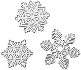 Abnana Xmas Snowflake Cutting Dies Embossing Stencil Template for DIY Scrapbooking Album Paper Card Craft Gift Decoration DIY Christmas Valentines Thanksgiving Gifts