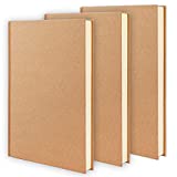 EOOUT 3pcs Blank Notebook, Hardcover Sketchbook Unlined Notebook, 120 Sheets, 240 Pages, 100gsm Paper, 5.6 x 8.2in , Journal for Drawing, Art, Travelers Ideal Gifts, Students and Office Supplies