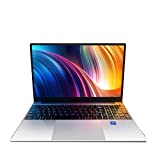 【Win 10 Pro/MS Office 2019】 15.6 inch FHD IPS high-Performance Laptop high Speed celeron J4125(2.0Ghz) CPU 8G RAM/64GB SSD High Capacity Battery Notebook PC with Backlit Keyboard (8G+64GB)