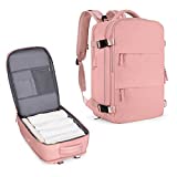 coowoz Large Travel Backpack Women, Carry On Backpack,Hiking Backpack Waterproof Outdoor Sports Rucksack Casual Daypack School Bag Fit 15.6 Inch Laptop with USB Charging Port Shoes Compartment