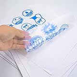 QiXin 55 Sheets Frosted Waterproof Printable Vinyl Sticker Paper for Inkjet Printer & Laser Printer US letter size 8.5 x11 inch Self-Adhesive