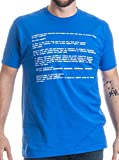 BLUE SCREEN OF DEATH Adult Unisex T-shirt / Geeky Windows Error Nerd Computer Tee Shirt XL