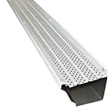 FlexxPoint 30 Year Gutter Cover System, White Residential 5' Gutter Guards, 1020ft