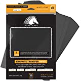 Graphite Transfer Paper, 20 Black Sheets - Wax Free - Erasable - Smudge-Free - Ideal for Drawing, Tracing and Watercolor Transfer - Premium Arts and Crafts Supplies by MyArtscape