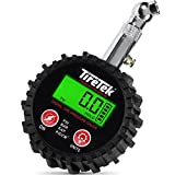 TIRETEK Digital Tire Pressure Gauge 0-200 PSI - Tire Gauge for Car, SUV, Truck & Motorcycle - Heavy-Duty Air Pressure Gauge ANSI Certified